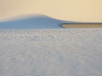 Surface level of sand dune in desert