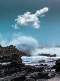 Scenic view of sea against sky