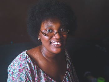 Portrait of smiling young woman