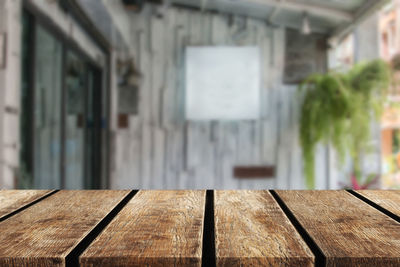 Close-up of empty table in restaurant