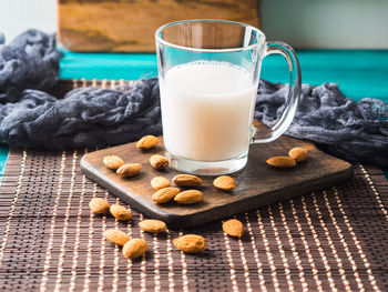 Close-up of breakfast on table