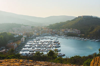 The italian harbor called porto ercole