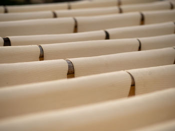 Full frame shot of seats