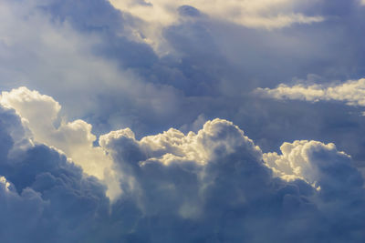 Low angle view of clouds in sky