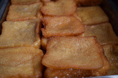 Close-up of served food in plate