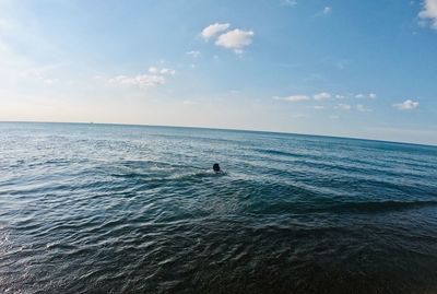 Scenic view of sea against sky