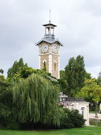 Clock tower against sky