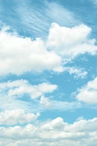 Low angle view of clouds in sky