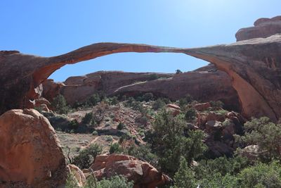 Rock formations against sky