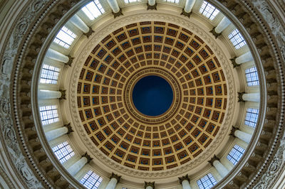 Low angle view of ceiling of building