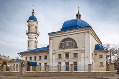 White mosque is the oldest mosque in the city of astrakhan, russia
