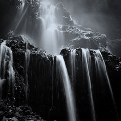 Panoramic view of waterfall