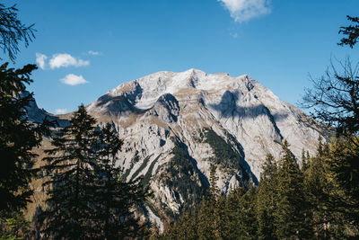 Scenic view of rocky mountains against sky