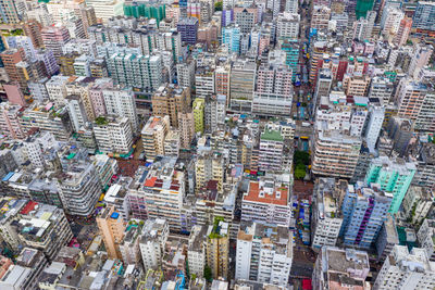 Aerial view of buildings in city