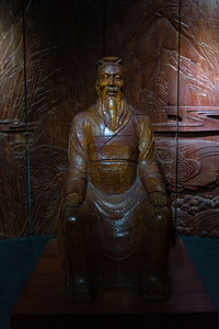 Statue of buddha in building