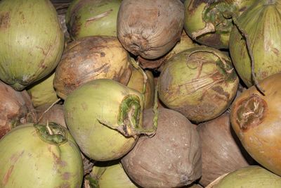 High angle view of fruits for sale in market