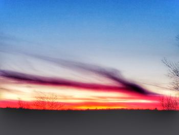 Scenic view of sky during sunset