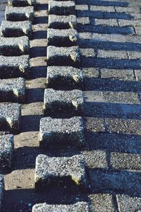 Full frame shot of cobblestone street