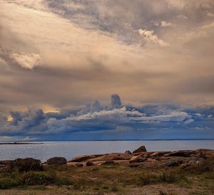 Scenic view of sea against sky