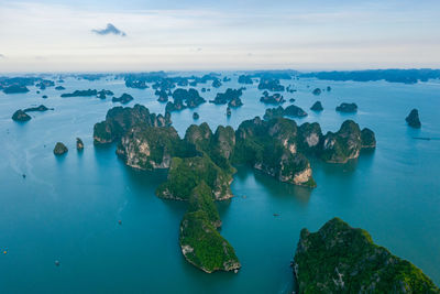 Panoramic view of bay