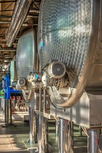 Modern equipment for the production of wine in the shabo winery, odessa region, ukraine