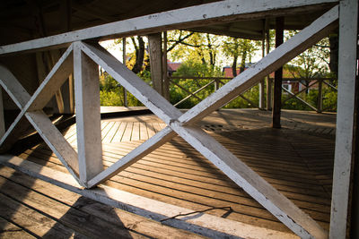 Close-up of architectural detail of bridge