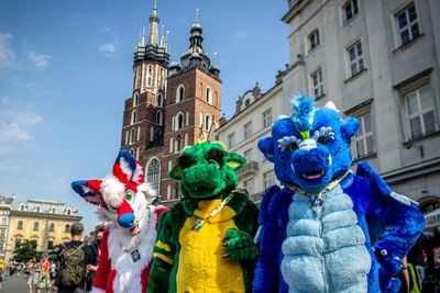 Dragons in front of mariacki church 