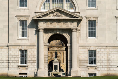 Facade of historic building