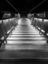 View of empty staircase