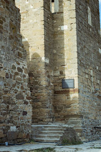 Low angle view of old building