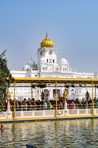 Amritsar, india - february 26 2023 - unidentified devotees from various parts at golden temple