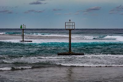 Scenic view of sea against sky