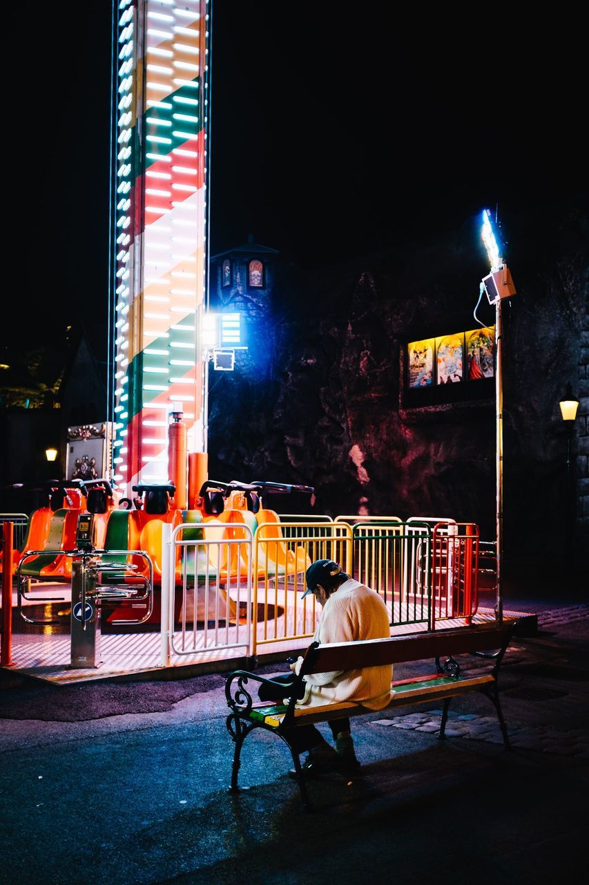 night, illuminated, real people, architecture, built structure, outdoors, building exterior, sky