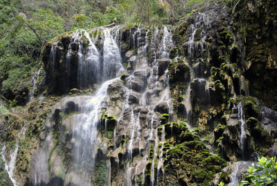 River flowing through rocks