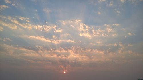 Scenic view of sky during sunset