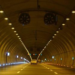 Illuminated tunnel