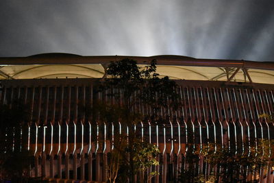 Low angle view of built structure against sky