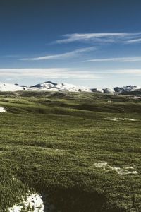 Scenic view of landscape against sky