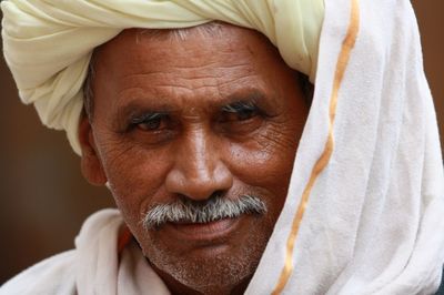 Close-up portrait of man