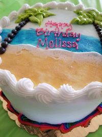 Close-up of cupcakes on cake