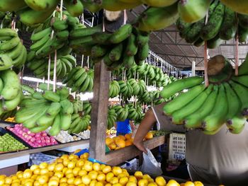 Fruits for sale at market stall