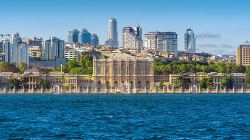 View of modern buildings in city