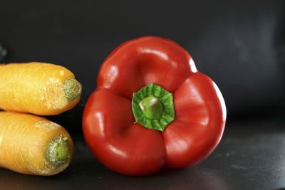 Close-up of tomatoes on table