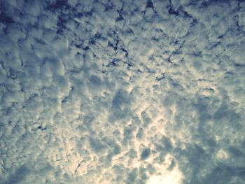 Low angle view of cloudy sky