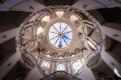 Low angle view of ceiling of building