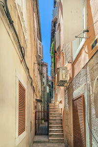 Narrow street in splitr old town, croatia