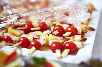 Close-up of strawberries