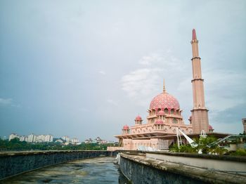 View of temple building against sky