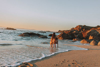 People walking at beach