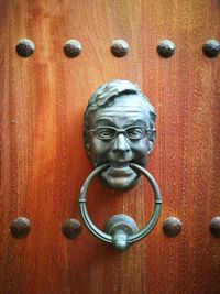 Close-up of door knocker